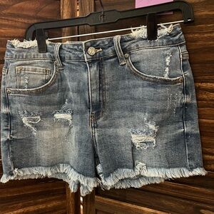 Insane Gene Distressed Denim Jean Shorts